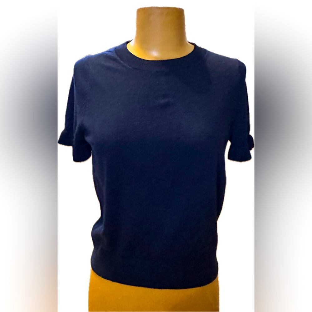 Kate Spade Navy Blue Short Sleeve Blouse